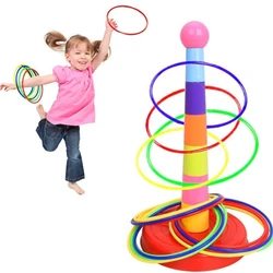 Children Throw Circle Game Ferrule Stacked Toys Fun Indoor Outdoor Parent-Child Interactive Circle Layers Early Education Gift