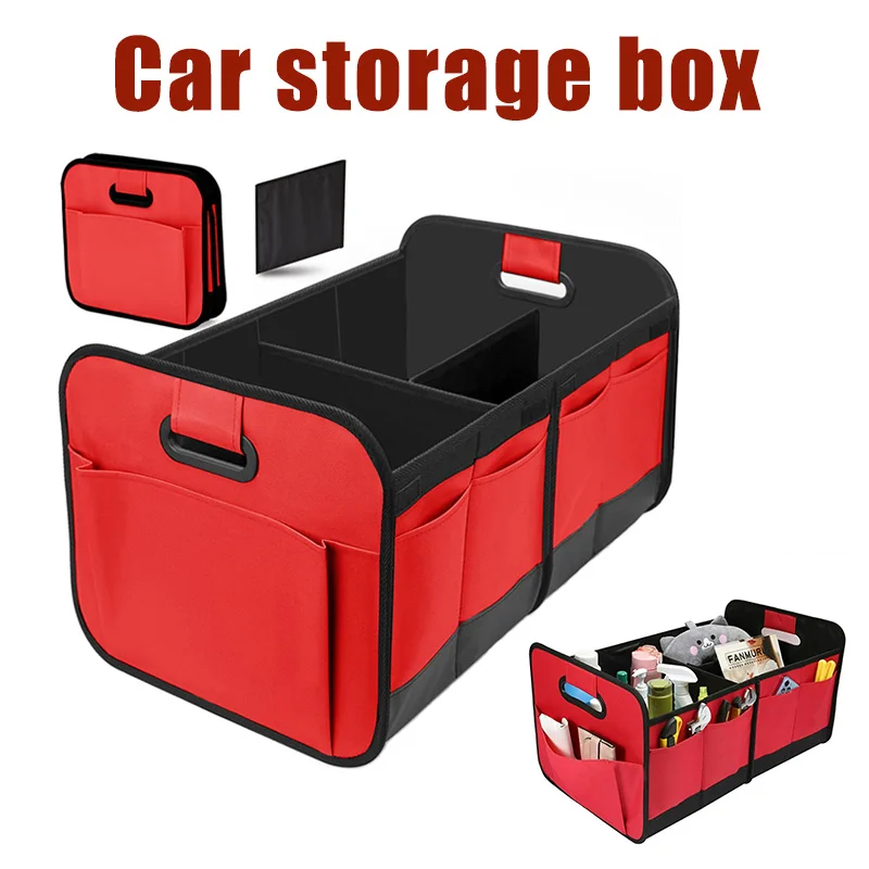 

Car organizer trunk storage box Oxford cloth material storage box large capacity foldable Multifunctional Car Trunk Tool Box
