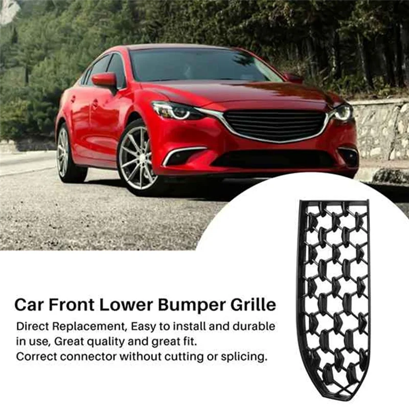 

L37A-2Set Car Front Lower Grille Bumper Grille Cover Decoration For Mazda CX30 CX-30 2020-2021