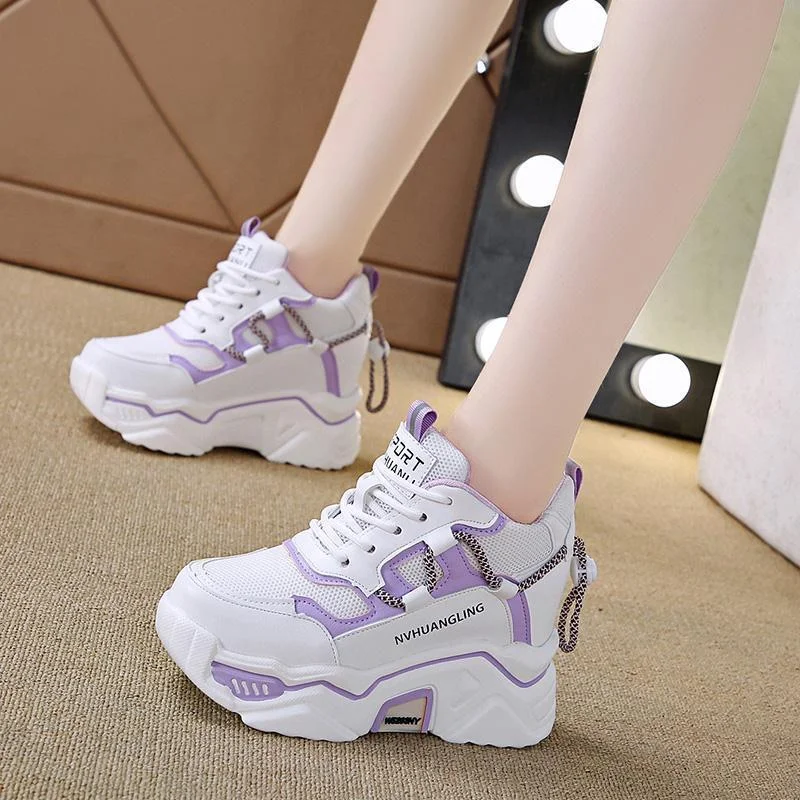 

Comem New Fashion Sneakers Women Sports Shoes Platform Mesh Breathable Vulcanized Shoe Wedge Casual Woman Summer Zapatos Mujer