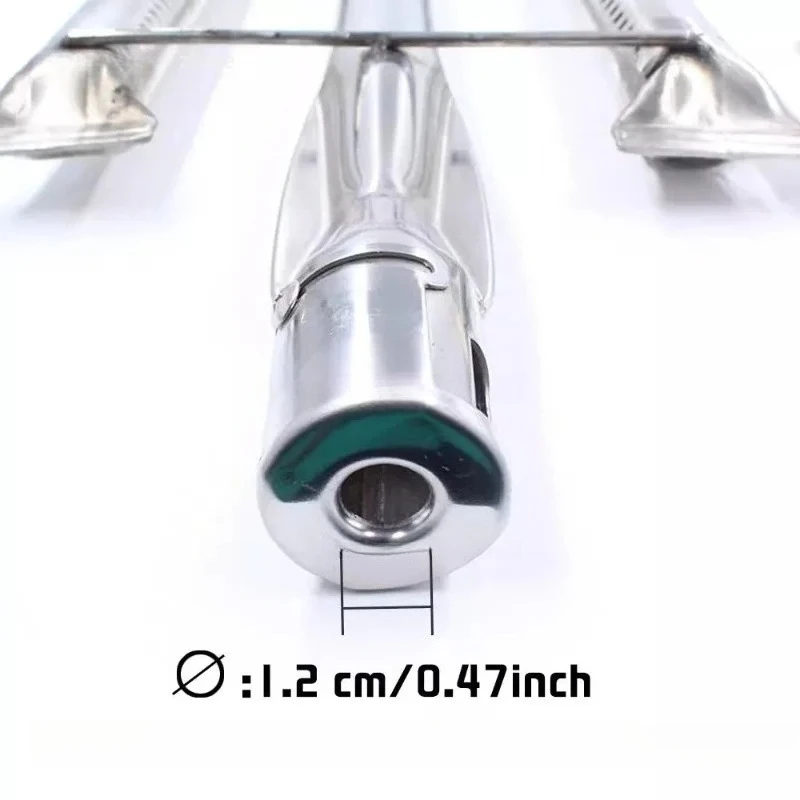 304 Stainless Steel BBQ Grill 40000 Cooktop Stove Head Gas Tubular Commercial U-Shaped for Oven, Grill, Fryer