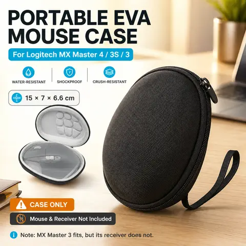 Storage Bag Carrying Mouse Protective Cover Mice Hard Case Travel Accessories for Logitech MX Master4/MX Master 3S/MX Master 3