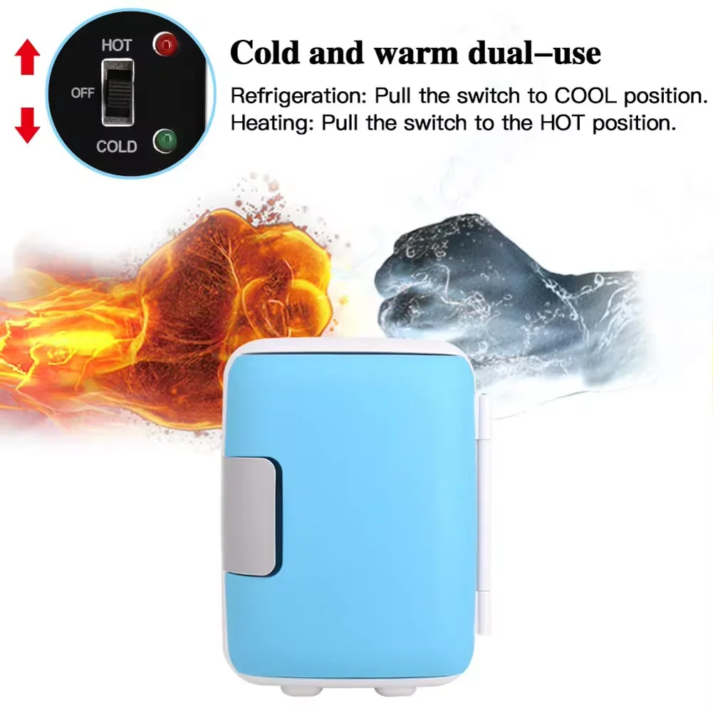 ตู้เย็นรถยนต์ขนาดเล็ก 2025 สําหรับการแต่งหน้าและความงาม - ตู้แช่เครื่องดื่มท่องเที่ยวกลางแจ้งแบบพกพา 12V 50W พร้อมเทคโนโลยีการดูดซึม