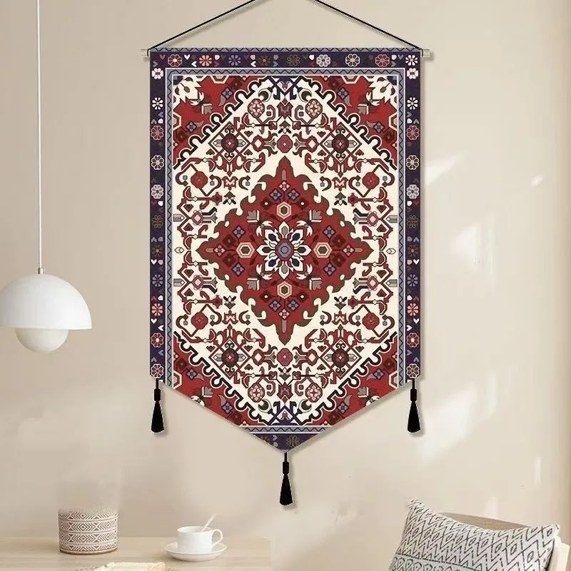 Ethnic Xinjiang Style Hanging Painting Moroccan Fabric Hanging Painting Retro Painting Pattern Background Hanging Cloth ZJ200