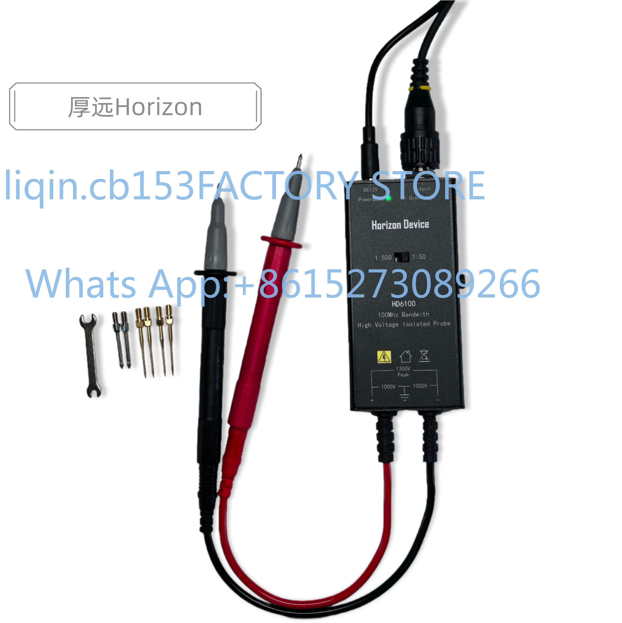 แอคทีฟโพรบ โพรบแบบดิฟเฟอเรนเชี - High Voltage Differential Probe 100Mhz 1300V บทวิจารณ์และราคา