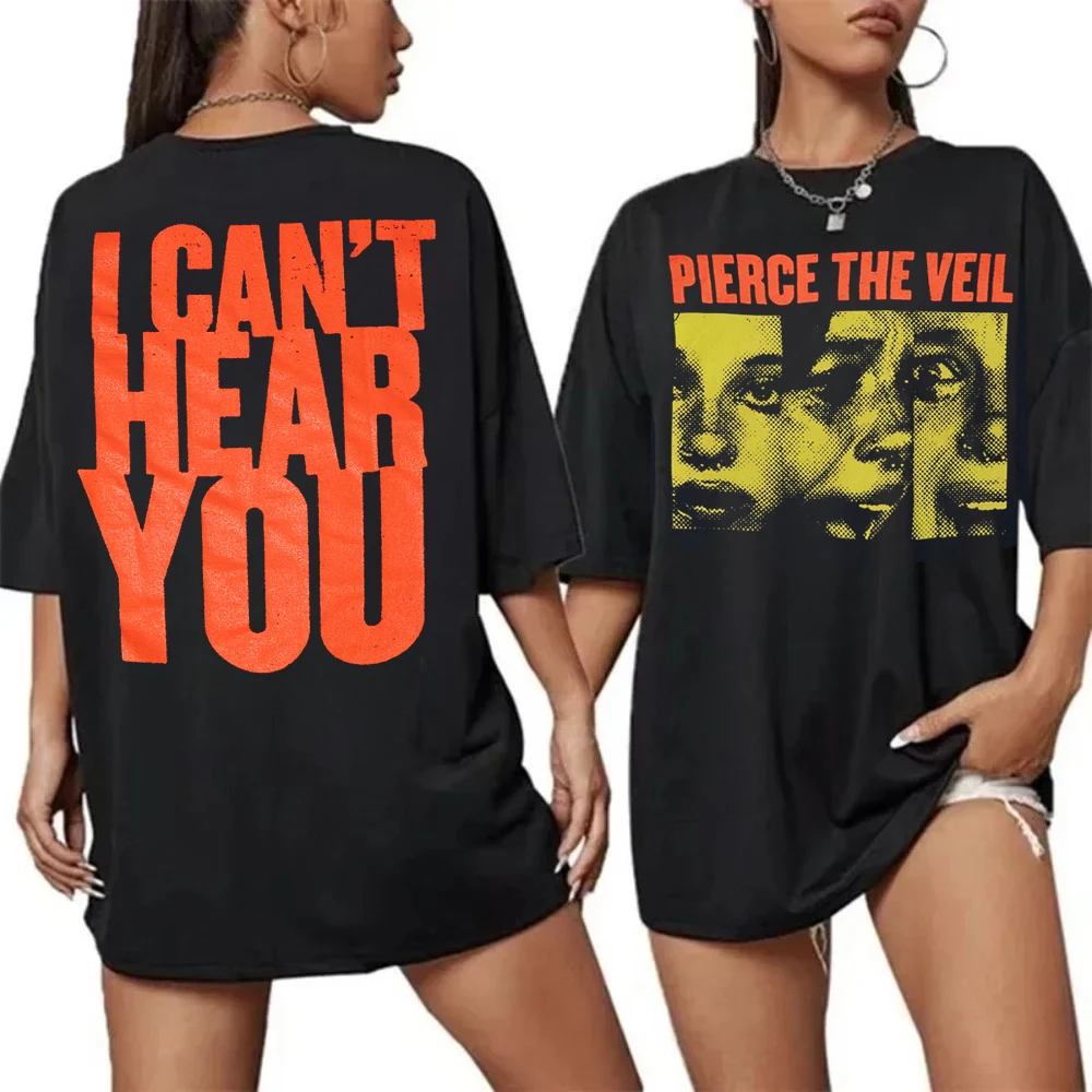 Pierce The Veil Vintage T-Shirt Rock Concert Merch Vintage Graphic Tee Alternative Metal Music Apparel Unisex Fan Gift Tee Tops
