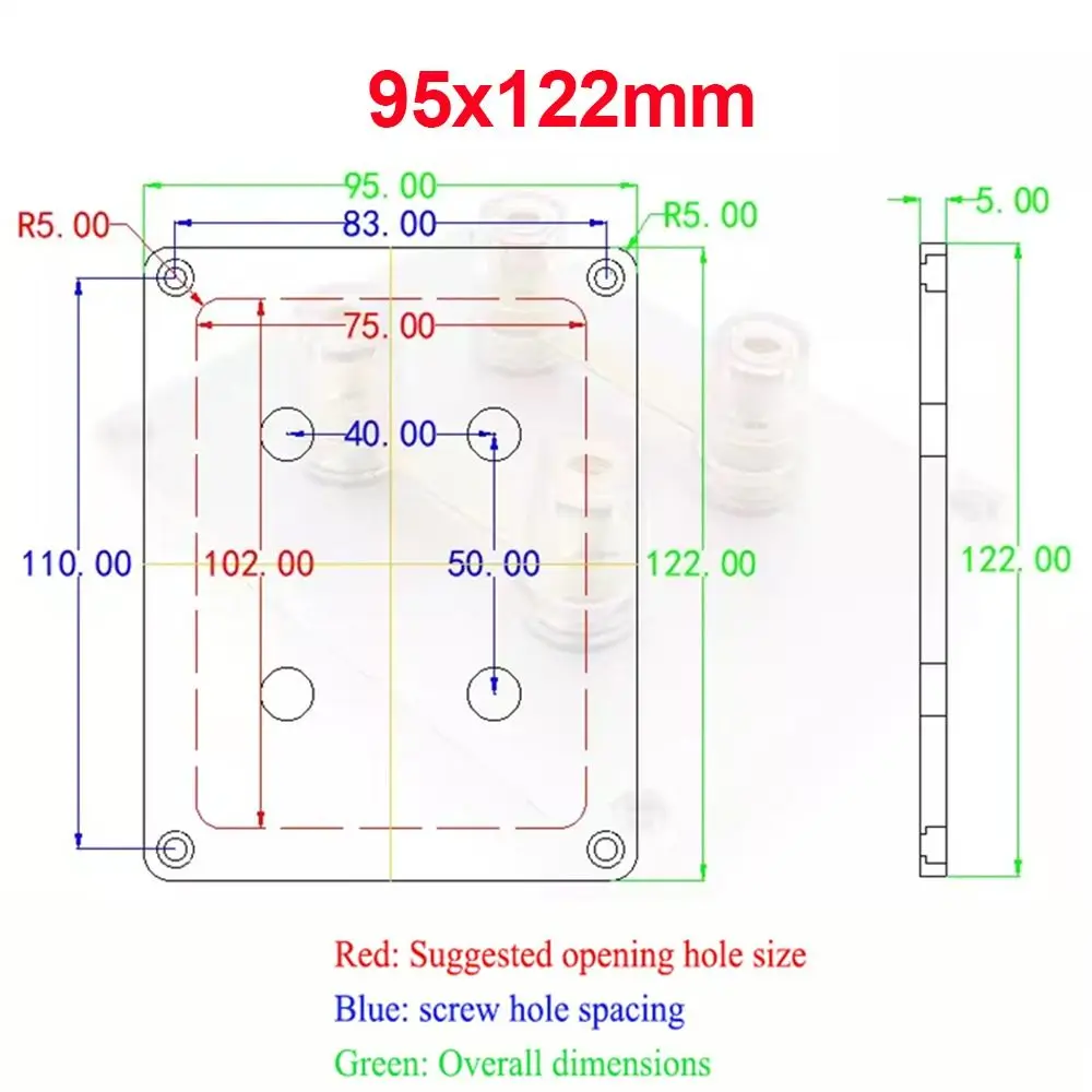 1Pcs 2/4 Bit Hifi Audio Terminal Board Crystal Copper Terminal Aluminum Alloy Material Bit Binding Post Connector