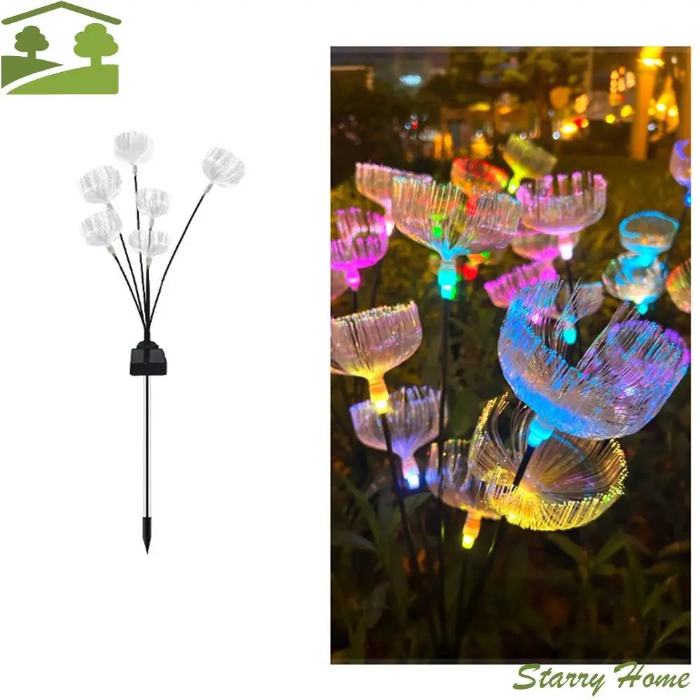 

Solar Powered Outdoor Solar Jellyfish Light Waterproof Energy Saving Landscape Lawn Lamp Durable RGB 6 Heads Jellyfish Light