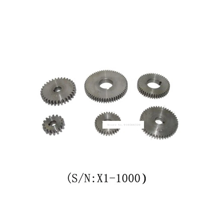 X1-1000 6PCS Metal Gear Set/SIEG X1 Change Gear Set 45 # steel  Metal gear Set