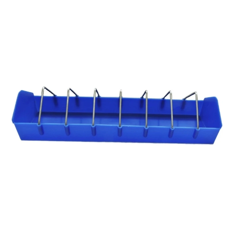 

Chicken Feeders Plastic Slot 16" Trough Poultry Containers for Small Birds Pigeons Quails Drinker Simple to Fill D08D