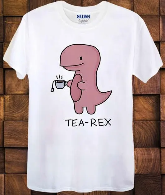 

Tea Rex T Dinosaur Shirt Funny Ideal Present Men S Ladies Top Cult