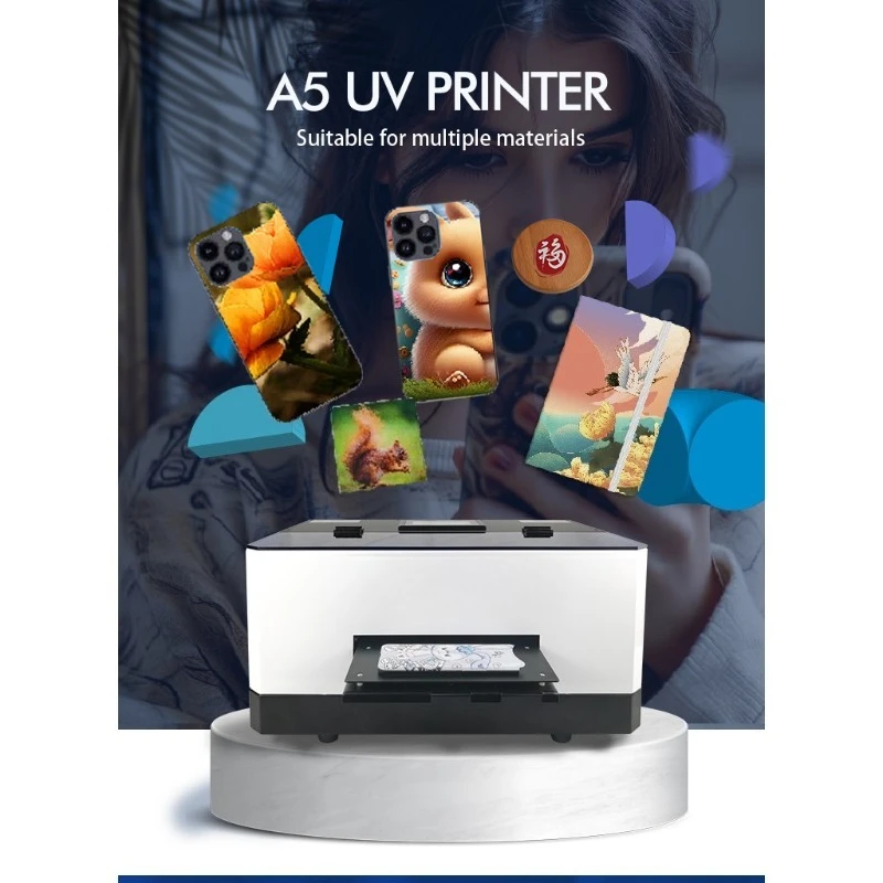 

Digital inkjet small desktop printing machine flat panel A5 printer mobile phone case printing