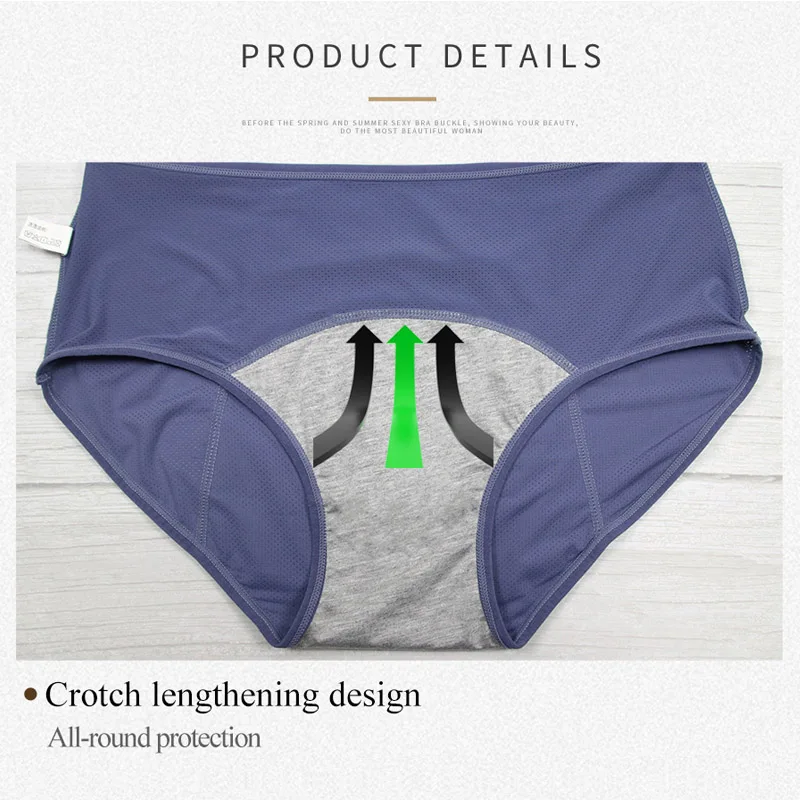 3 Pieces/Set Menstrual Period Panties Women Physiological Panties Leak Proof Female Menstrual Underwear Period Breathable Briefs