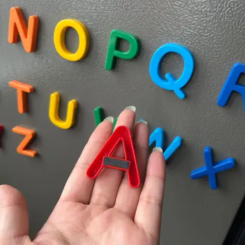 Magnetic Alphanumeric Building Blocks Toys Plastic Refrigerator Stickers Set Educational Learning Spelling Counting Adults Gifts