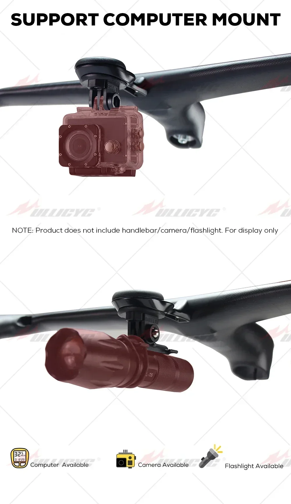 Für SL8 SL7 Out-Front-Computerhalter, Stoppuhr-Halterung, GPS-Fahrradhalterung für Garmin, Gopro, Bryton, Wahoo, Aluminiumlegierung – Detail 5