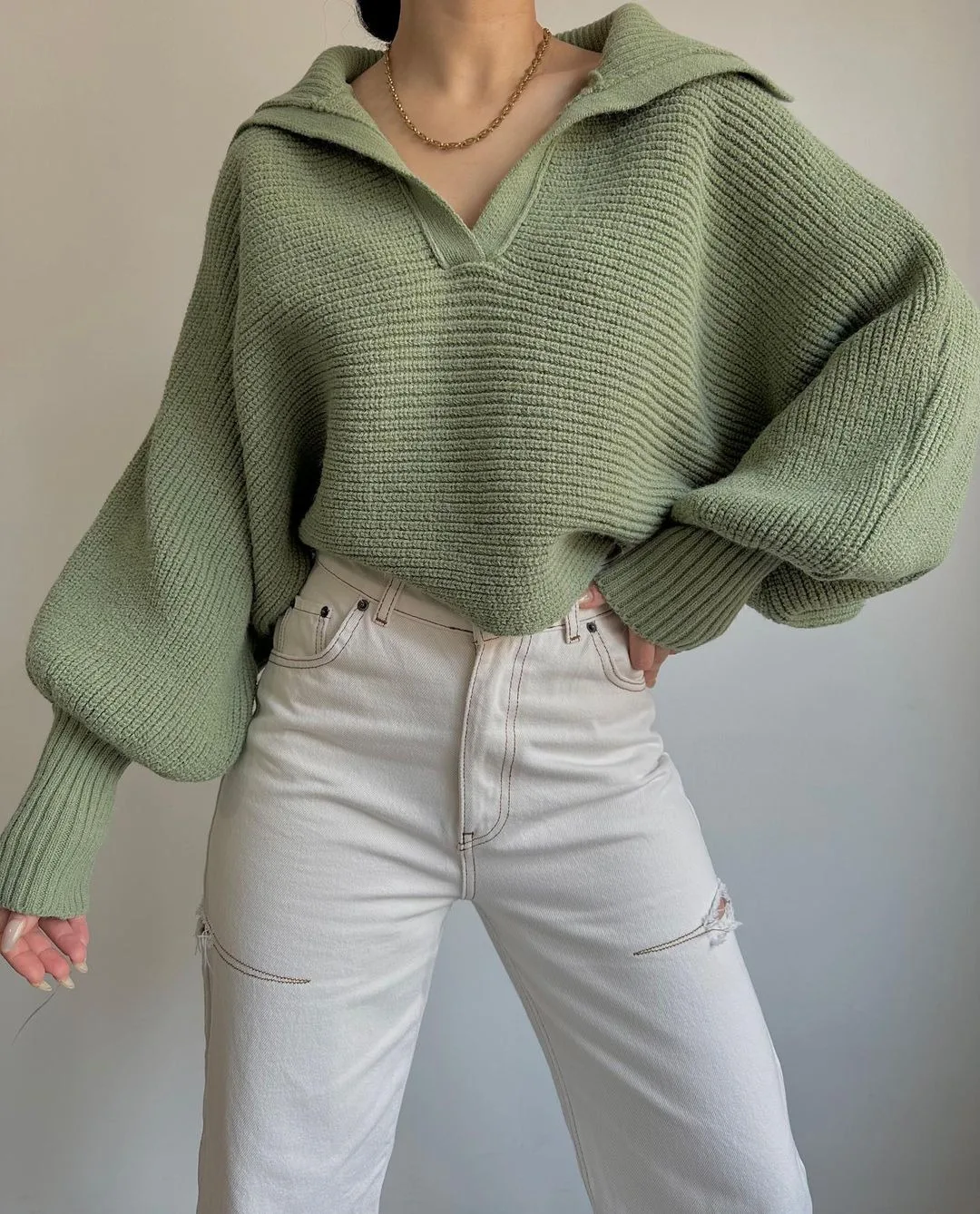 Women Clothes Brand Oversized Ladies Sweaters Mens Fleece Pullovers Women Long Sleeve V Neck Knitted Pullover Sweater Jumper