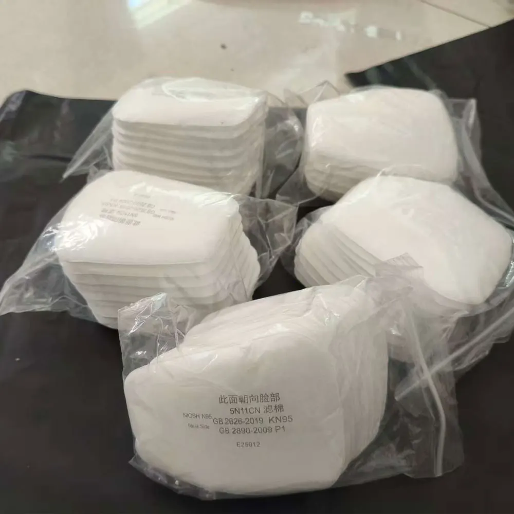 100pcs 5N11 Dust Cotton Filter Paper Filters For 6001/6200/7502/6800 Chemical Spraying Painting Respirator Gas Mask Accessory