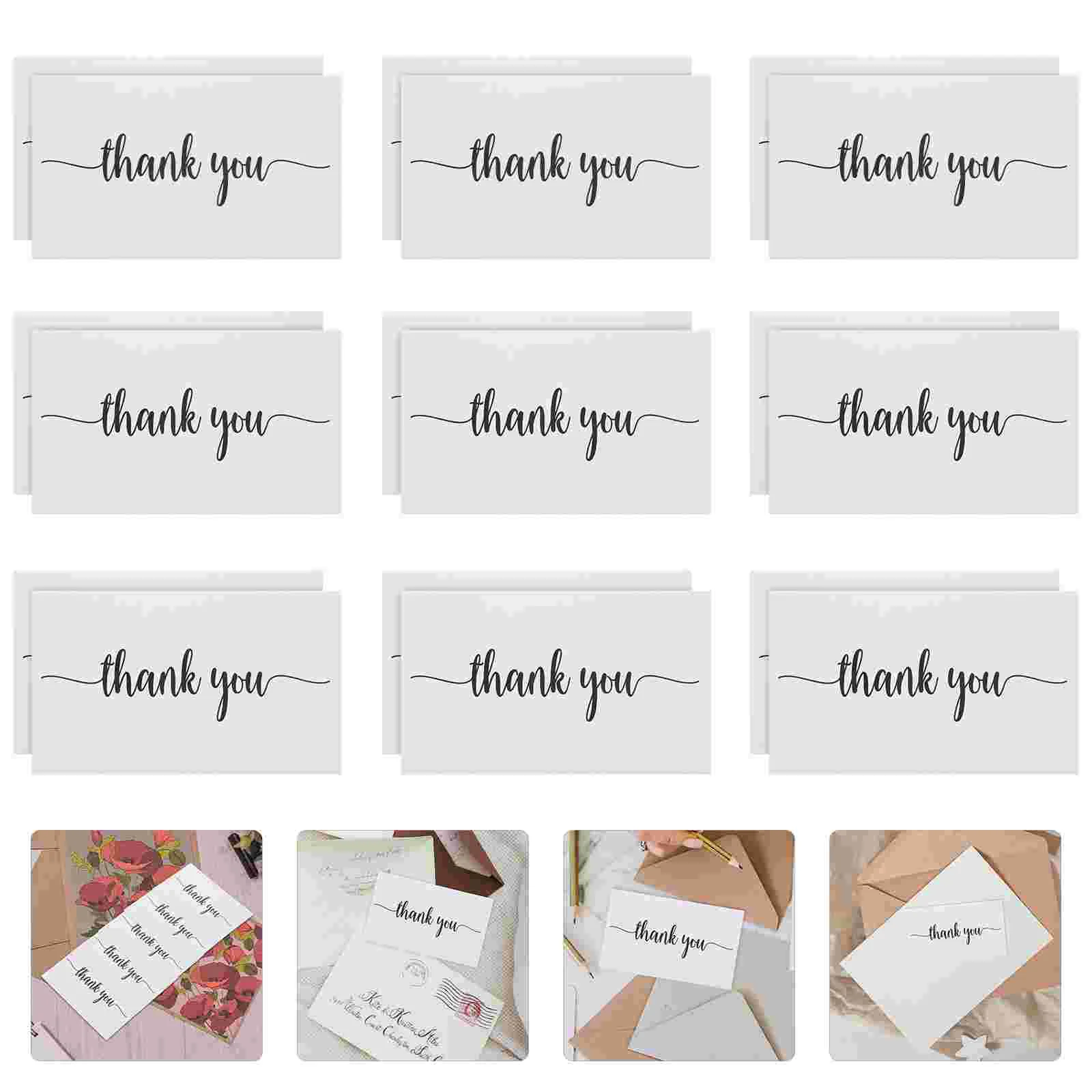 

150 Pcs Gift Cards Thank You Present Bulk Accessories Accessory Small Flower for