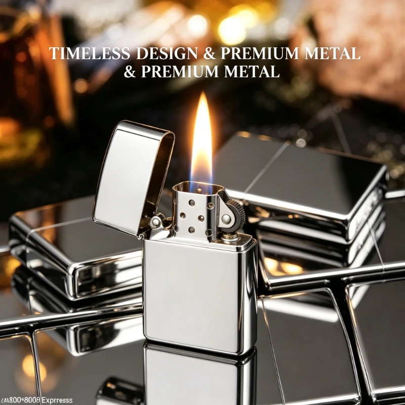 

Retro Style Metal Smoking Lighter, Windproof Grinding Wheel Structure, Practical Outdoor Ignition Tool for Wholesale