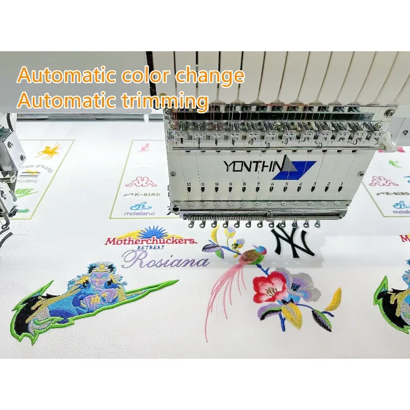 Customized 1 Head 3D Puff Embroidery Custom Letter Shape Embroidered Patch Embroidery Machine For Brand Name Logo Patch Label Cl