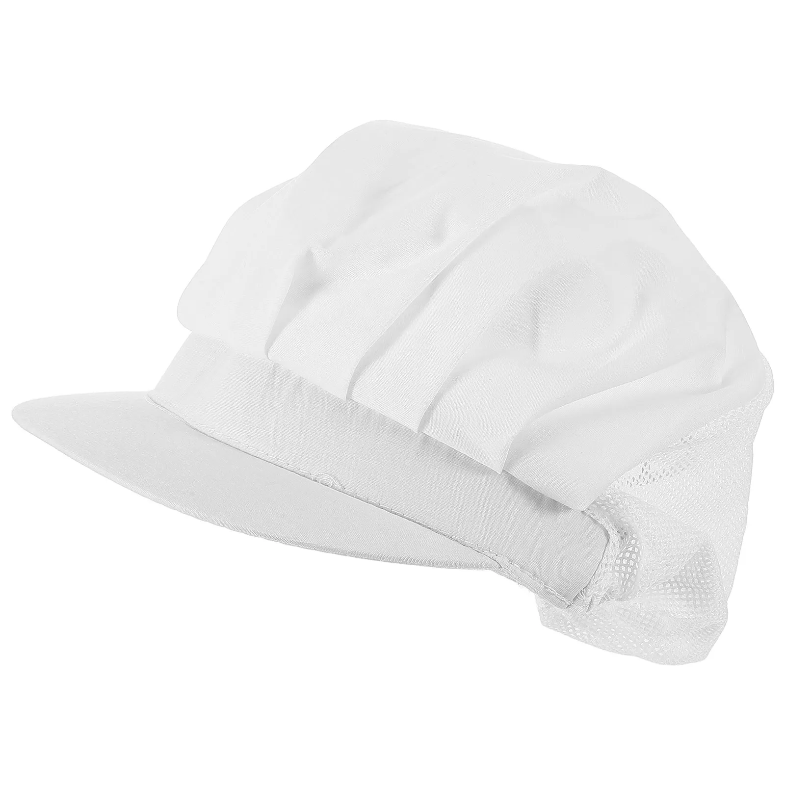 Chapéu de trabalho para chef, 4 unidades, design leve e respirável para funcionários de restaurante, fácil de limpar, visual profissional