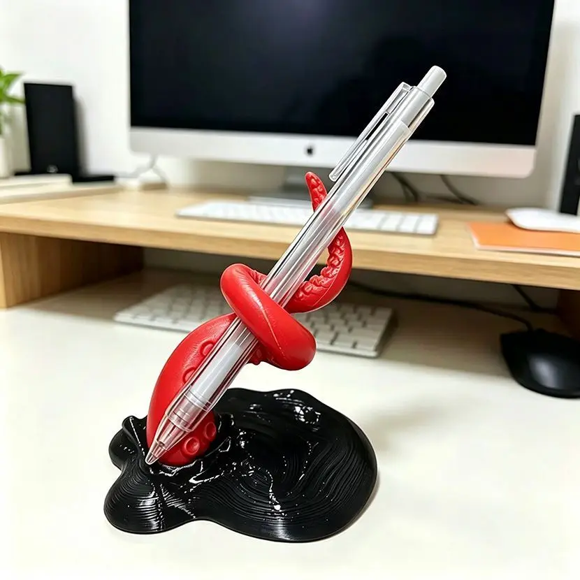 Cthulhu Octopus Tentacle Pen Holder Tube Dormitory Classroom Office Desktop Storage Goodie Stationery Decor