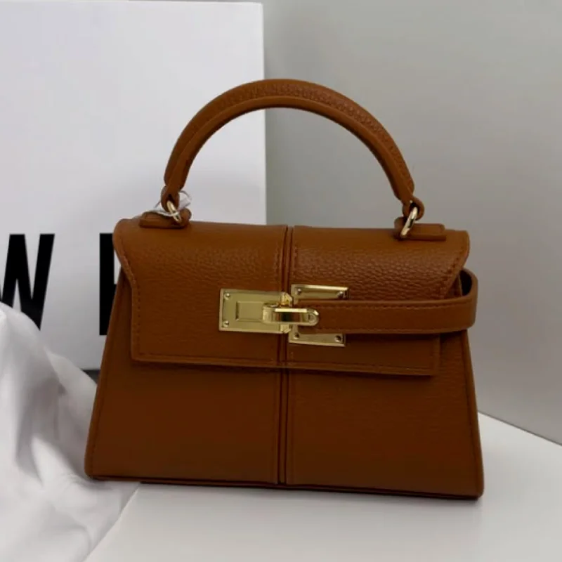 

High-end Gold Lock Luxury Handbag Jw New Trapezoidal Messenger Bag Unique Design Brand Commuting Fashion Women Crossbody Bag