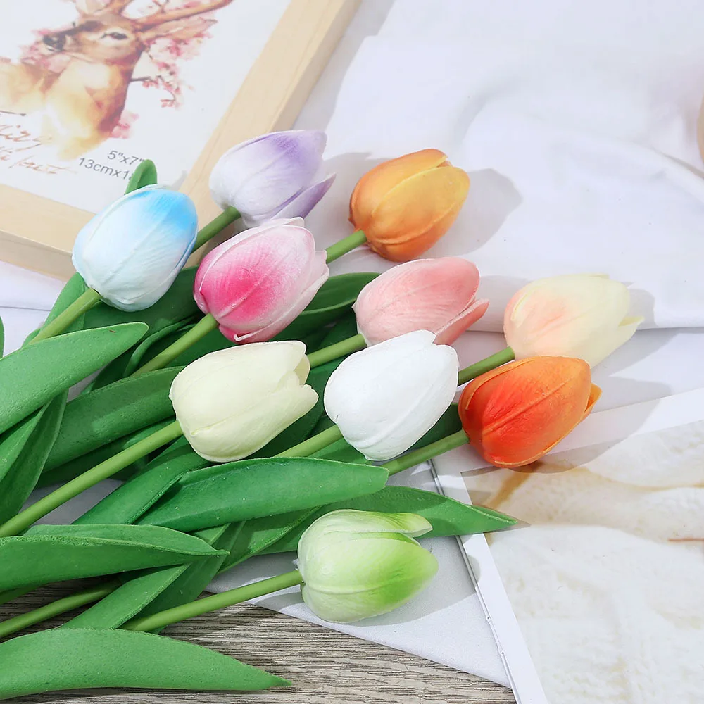 

Nice Artificial Tulip Flower,Artificial Tulip Bouquet,Foam Fake Flower,Wedding Decoration,Home Garden Bouquet Decoration Gift