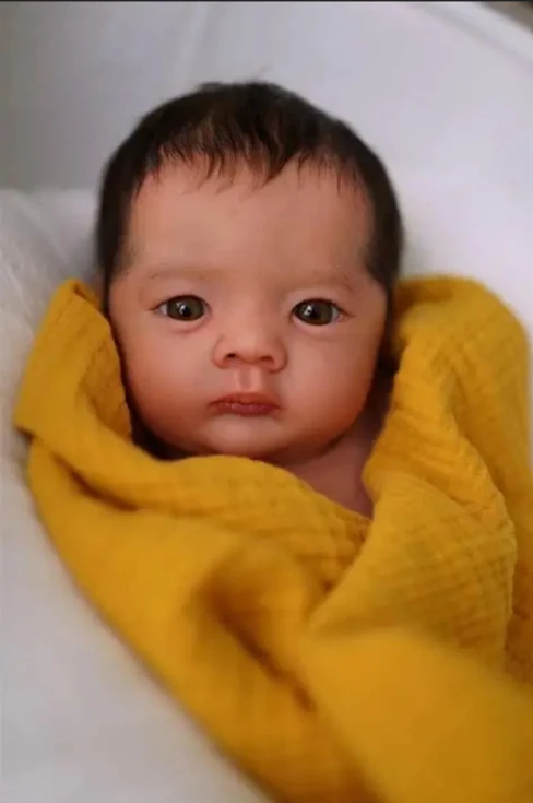 

19''Unfinished Unpainted Reborn Doll Kit Jule DIY Parts with Cloth Body and Eyes