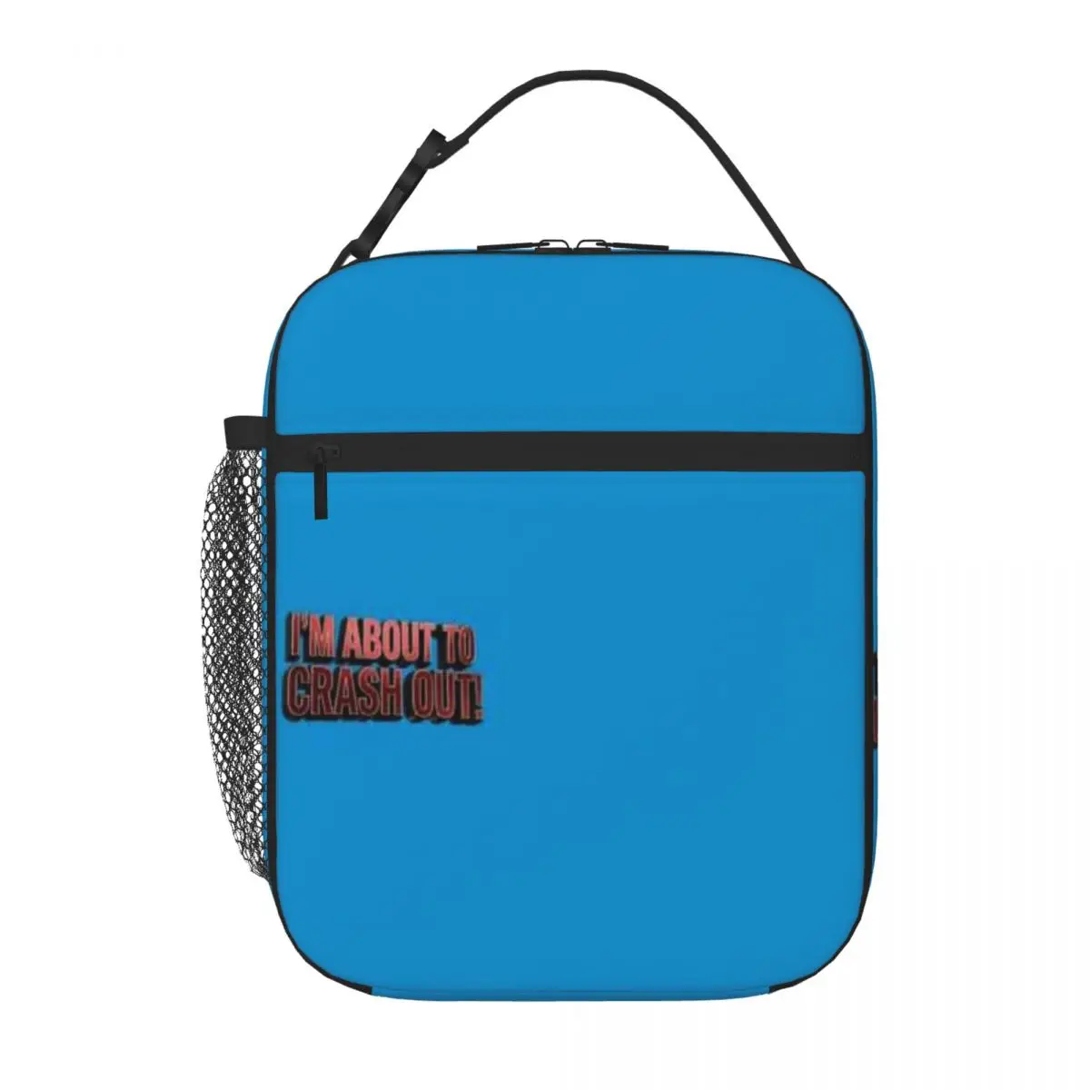 Bestselling I M About To Crash Out - Funny Trendy 3D Red Meme Minimal Chic School Lunch Bag Grocery Carry Snack Bag