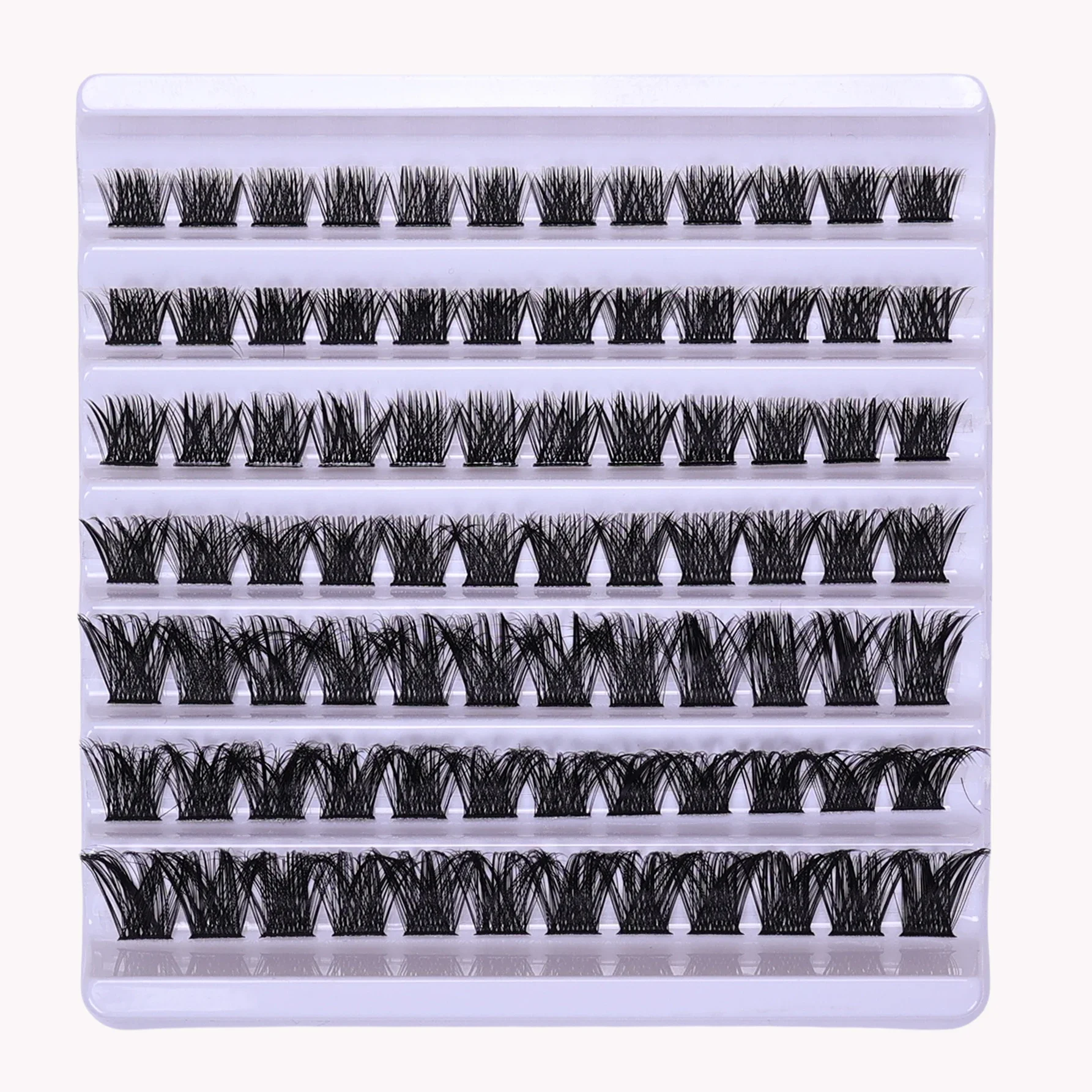 Lash Clusters 84pcs Cluster Lashes 8-16mm Wispy ขนตาธรรมชาติดู Lashes D Curl Fluffy Cluster Lash DIY ขนตา