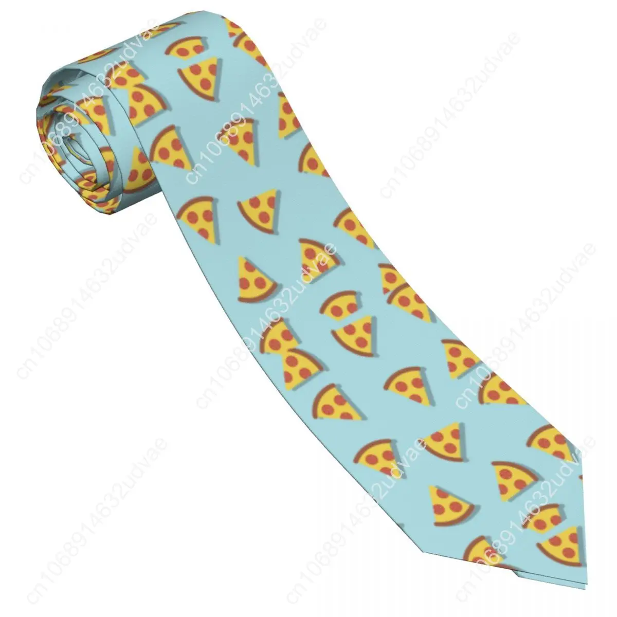 Mens Tie Slim Skinny Pizza Pattern Necktie Fashion Necktie Free Style Men Tie Party Wedding