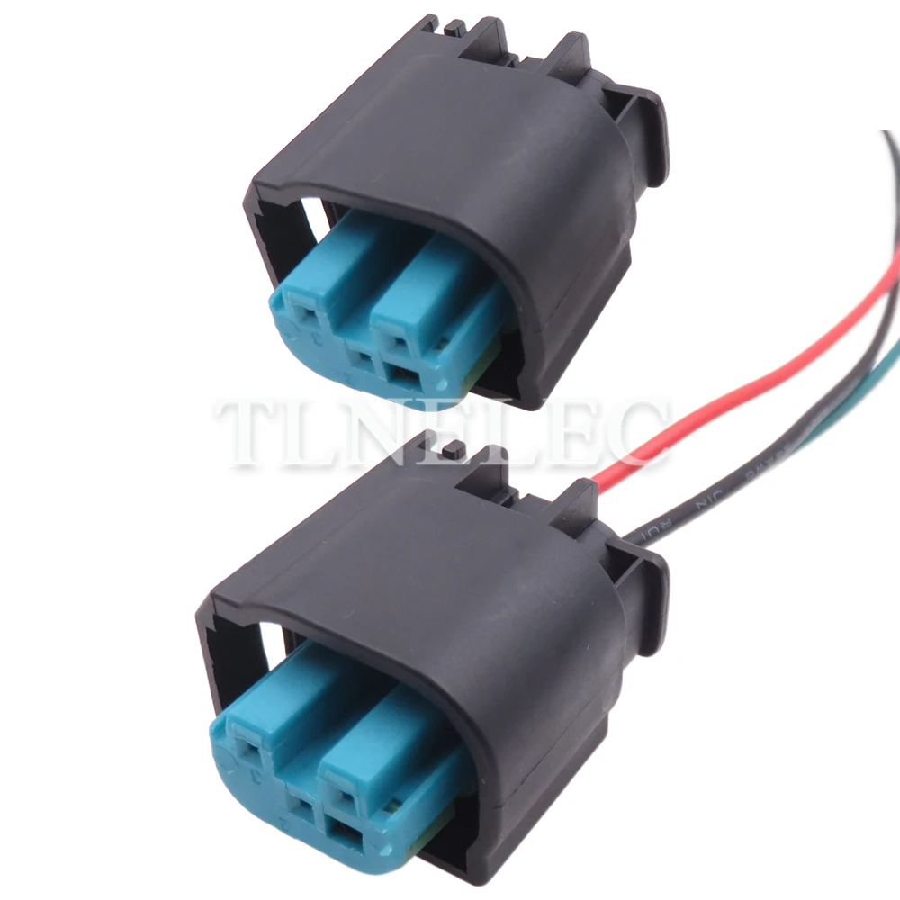 Soquete selado do sensor do restritor do carro da maneira de 3 pinos com os fios o conector plástico do chicote de fios do automóvel das tomadas do alojamento