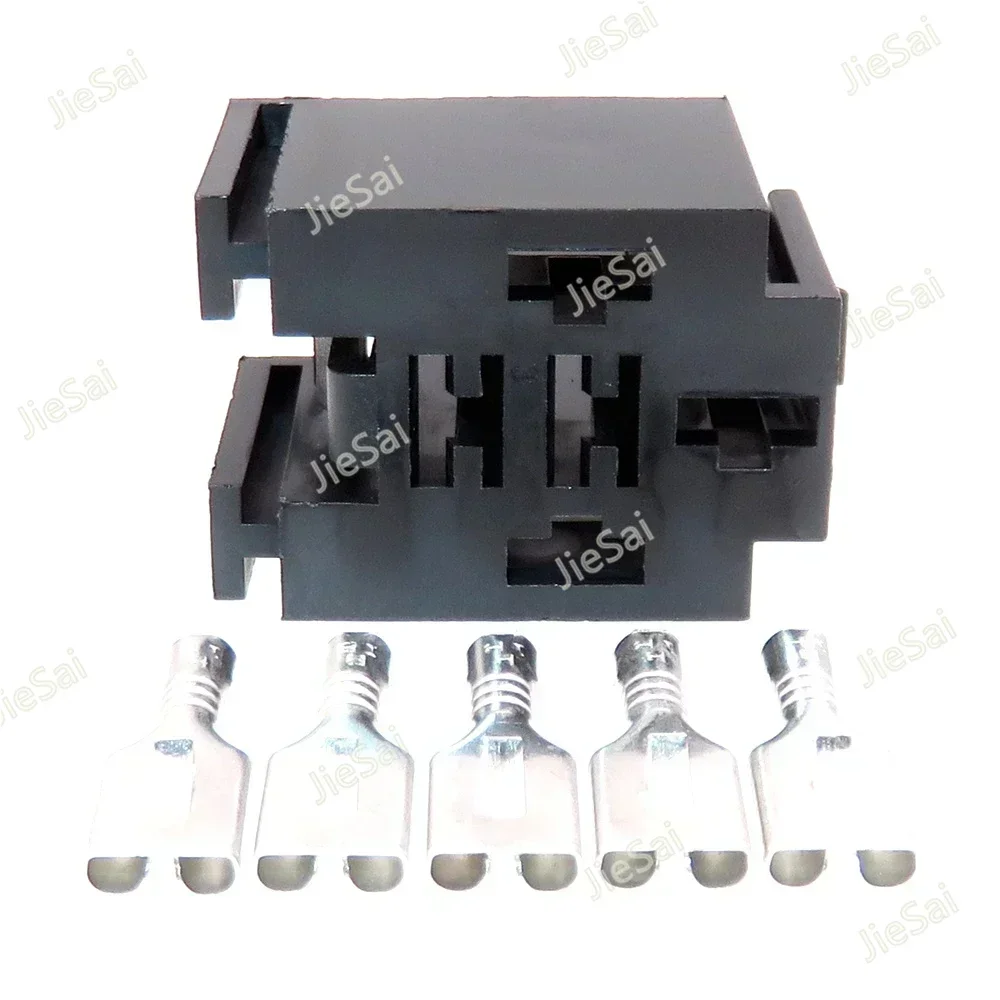 5 Pin Automobile Unsealed Electrical Connector Auto Modification Parts 6.3 Series Car Relay Wiring Harness Plug