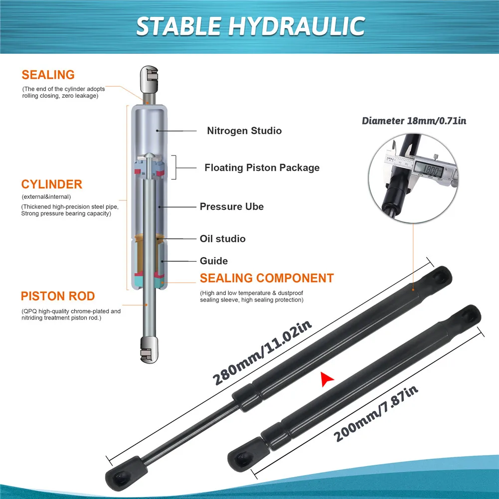 

2pcs/set Car Tailgate Lift Support Struts For Audi A4 B7 2004-2008 Car Shock Absorber Accessories