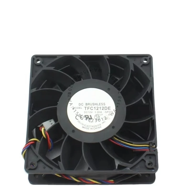 

New De lta TFC1212DE 12038 12V 3.90A 12CM Super Large air Volume Double Ball Cooling Fan