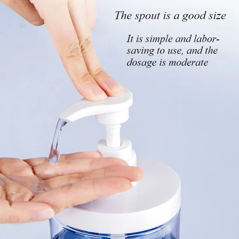 2/1 STÜCK Großkalibrige Waschmittelverpackungspressflasche 500/1000 ml Nachfüllbare quadratische Schaumpumpe Duschseifenflaschenbehälter