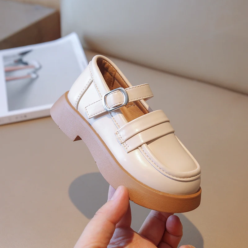 Toddler Girls Casual Leather Shoes Girls Low Heels Princess Shoes Kids JK Lolita Shoes British Style Loafers 4-12Y Autumn Spring