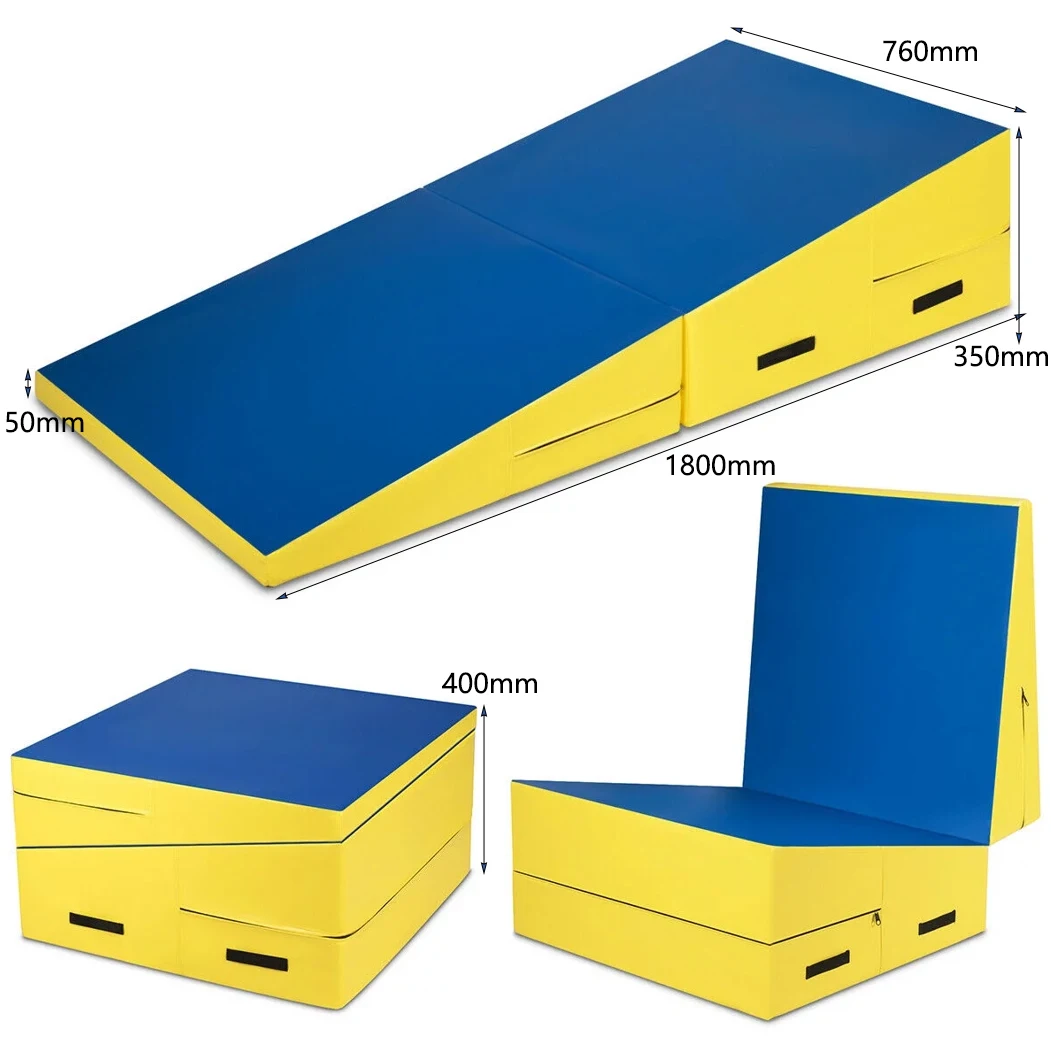 High Quality Kids Gymnastics Training and Obstacle Courses Equipment Folding Play Incline Mat