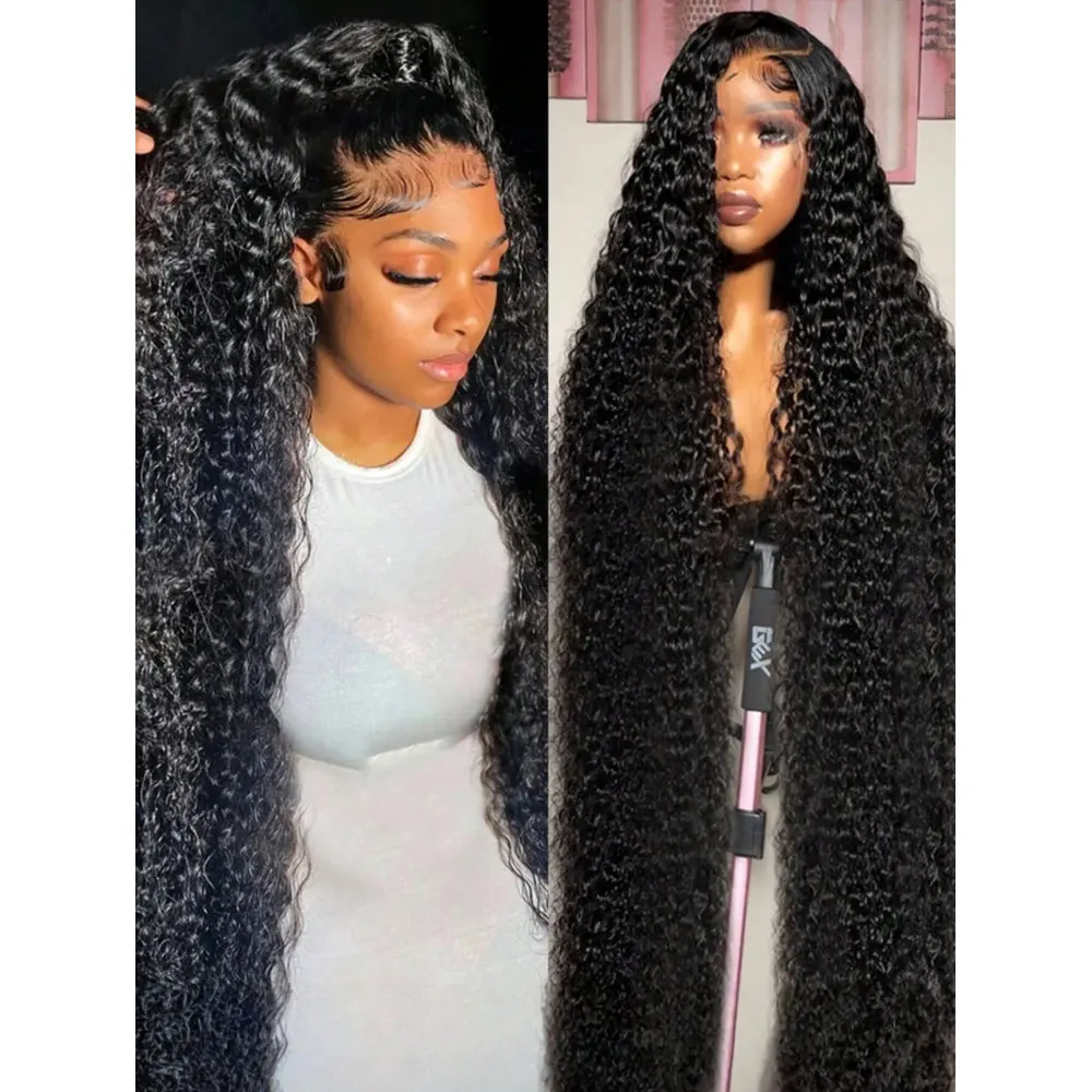 

30-34-дюймовый парик с HD-волной и фронтальной шнуровкой 13x4, 250% плотность, влажный и волнистый, без клея, из натуральных человеческих волос, с детским волосомиком