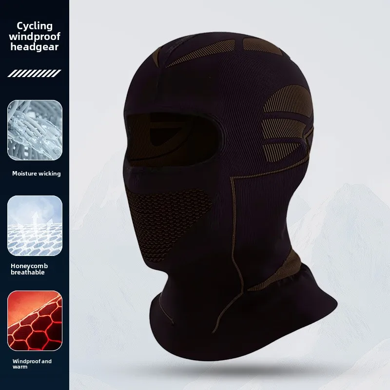 Windproof and Ski Mask for Autumn and Winter Cycling, Cold-Resistant and Warm Headgear for Men and Women, Motorcycle Neck Gaiter