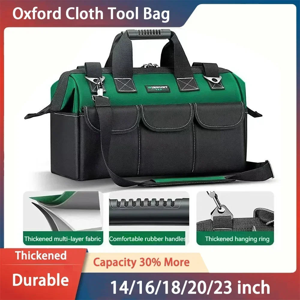 Electrician Tool Bag Sturdy And Durable Canvas Portable Multifunction Repair Special Carpentry Large-Capacity Tools Bag Box