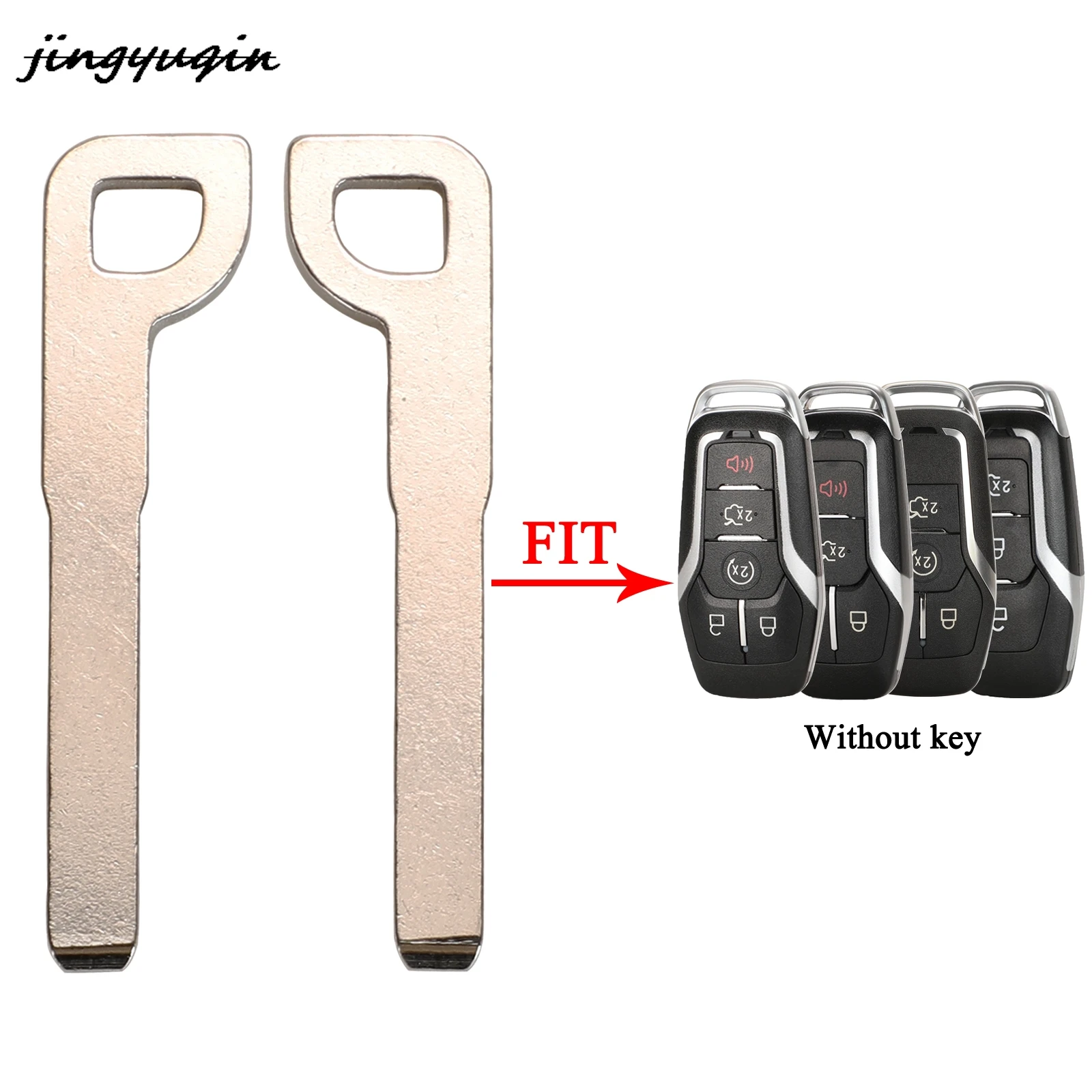 jingyuqin Car Remote Key Blade For Ford Edge Mondeo Mustang Focus S-Max Galaxy Explorer Car Key Uncut Blank Replace