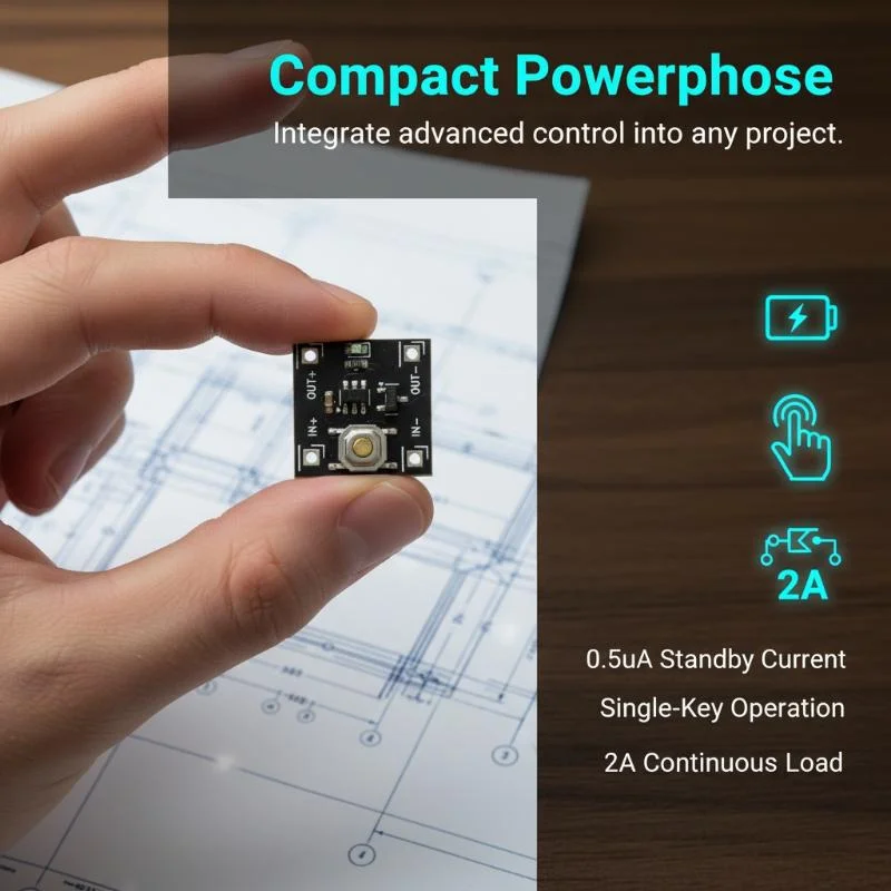 Bistable Switch Module Of Continuous Load 2A DC2.2-5V 0.5uA Low Power Micro One Key Switch