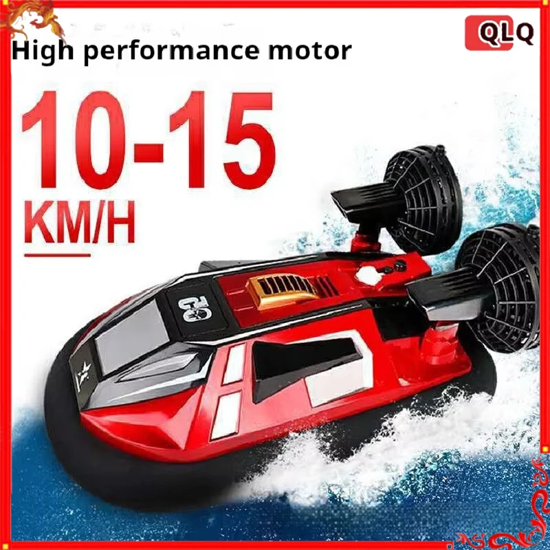 

Радиоуправляемая лодка-амфибия на воздушной подушке, высокоскоростной военный корабль, имитация электрической игрушки, водонепроницаемый корабль с дистанционным управлением для детей, подарки