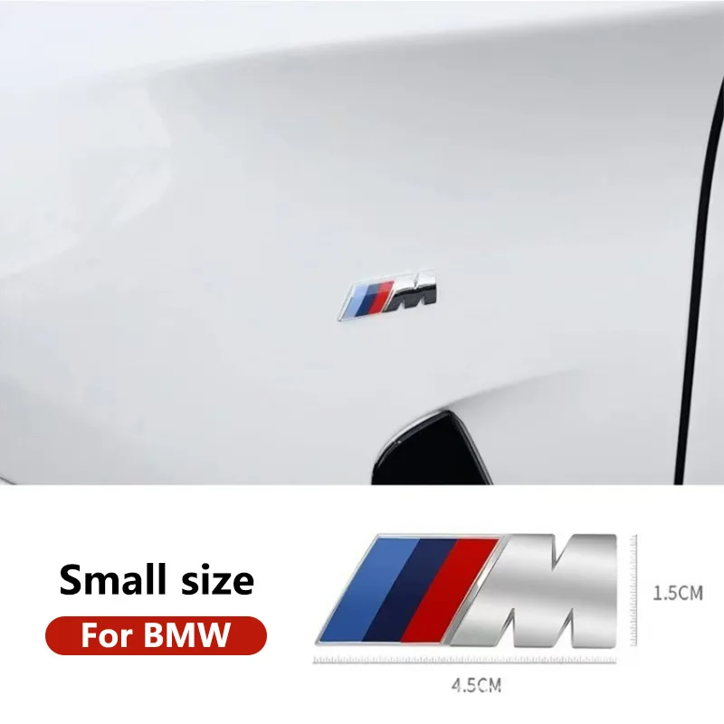 Metal Car Boot Badge Emblem Accessories For BMW M E34 E36 E60 E90 E46 E39 F10 F30 X5 X6 M3 M5 E71 F01 F02 3D Grey badge Letters view 3
