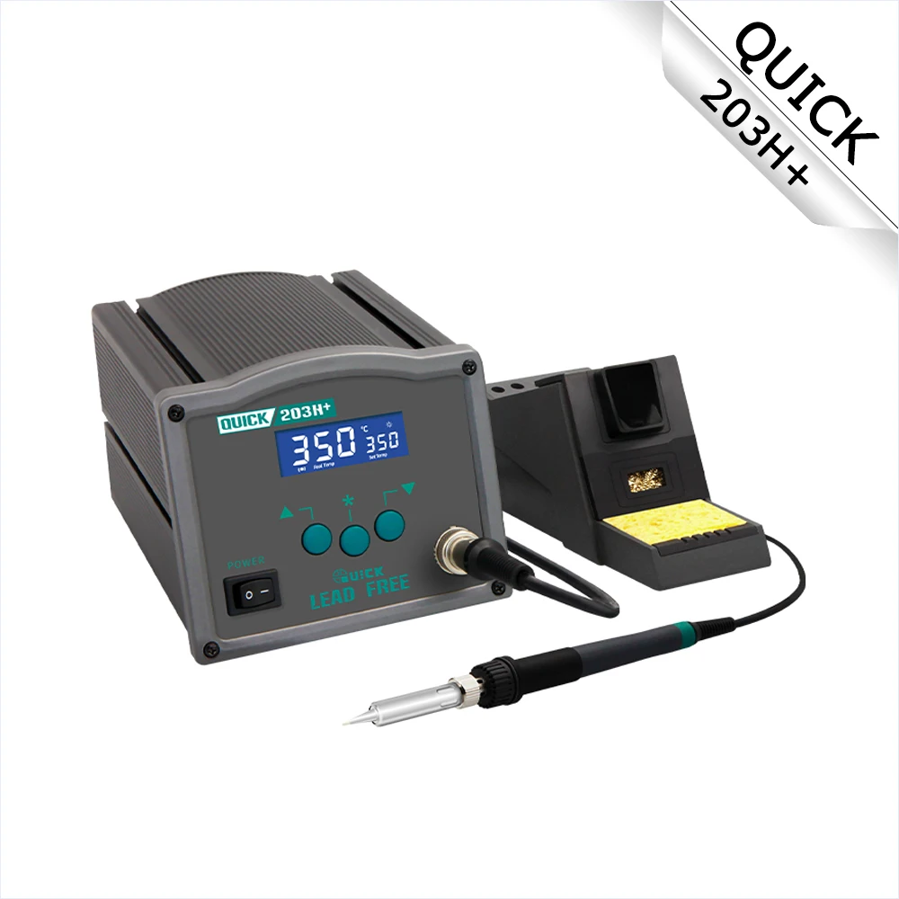 

Lead-free Soldering Station QUICK 203H+ 90W Digital Display High Frequency Intelligent Welding Station PCB Repair Electric Iron