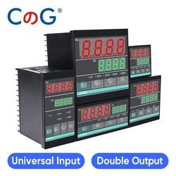 Seria CG CH SSR/przekaźnik podwójne wyjście AC 220 V termostat uniwersalne wejście inteligentne cyfrowe sterowanie PID regulator temperatury