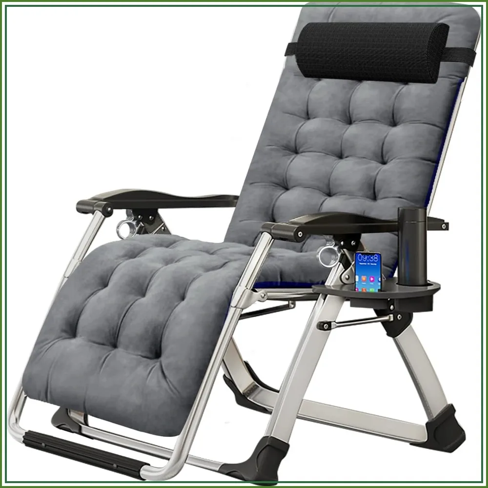 Zero Gravity Chair Reclining Lounge Chair with Mattress 440 lb Capacity