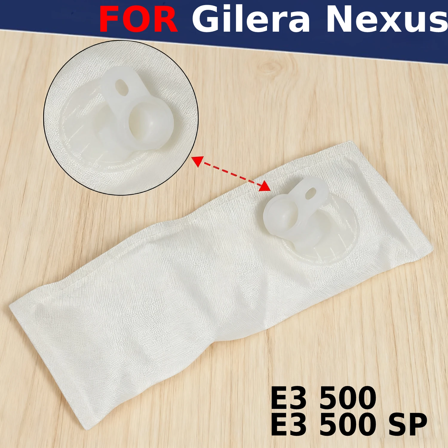 

Fits for Gilera Nexus E3 500 1998-2011 Years and E3 500 SP 2006-2011 Years Motorcycle Fuel Pump Filter Element Filter Screen